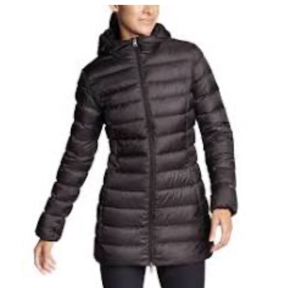 Eddie Bauer Navy blue down jacket
